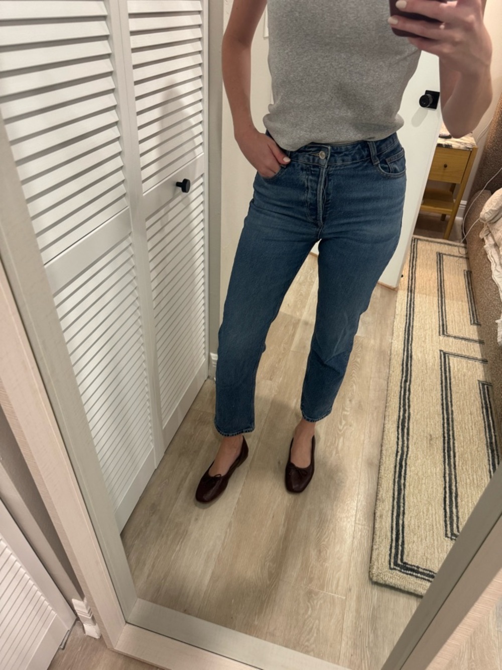 Zara Classic High-Rise Blue Jeans